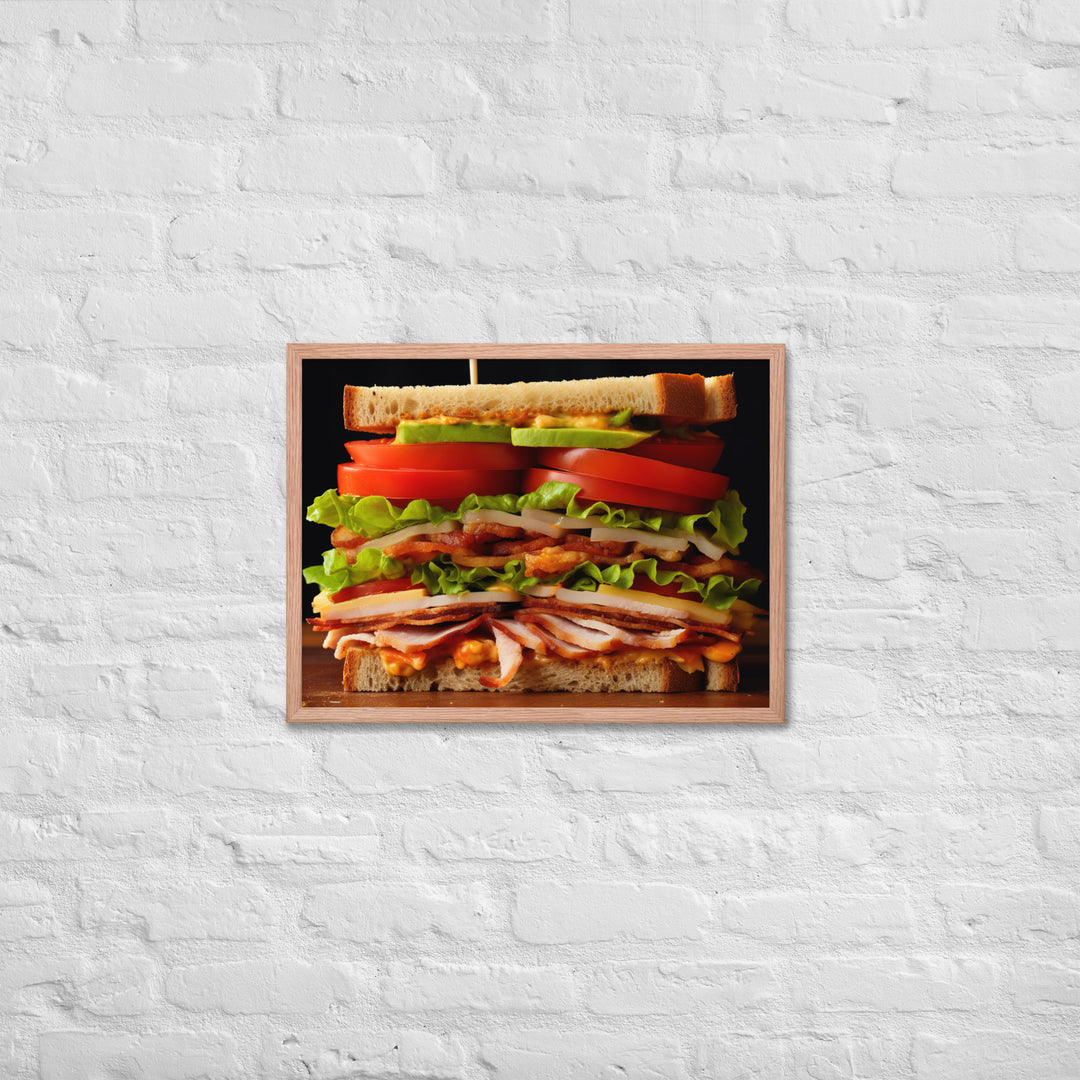 Club Sandwich Framed poster 🤤 from Yumify.AI