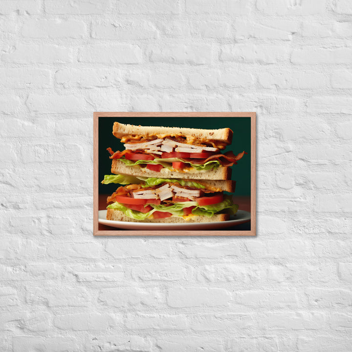 Club Sandwich Framed poster 🤤 from Yumify.AI