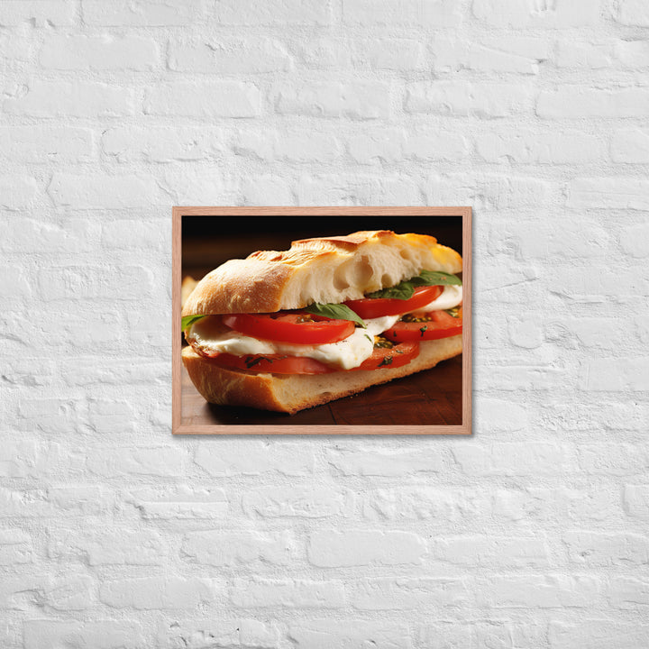 Caprese Sandwich Framed poster 🤤 from Yumify.AI