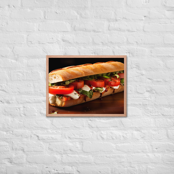 Caprese Sandwich Framed poster 🤤 from Yumify.AI