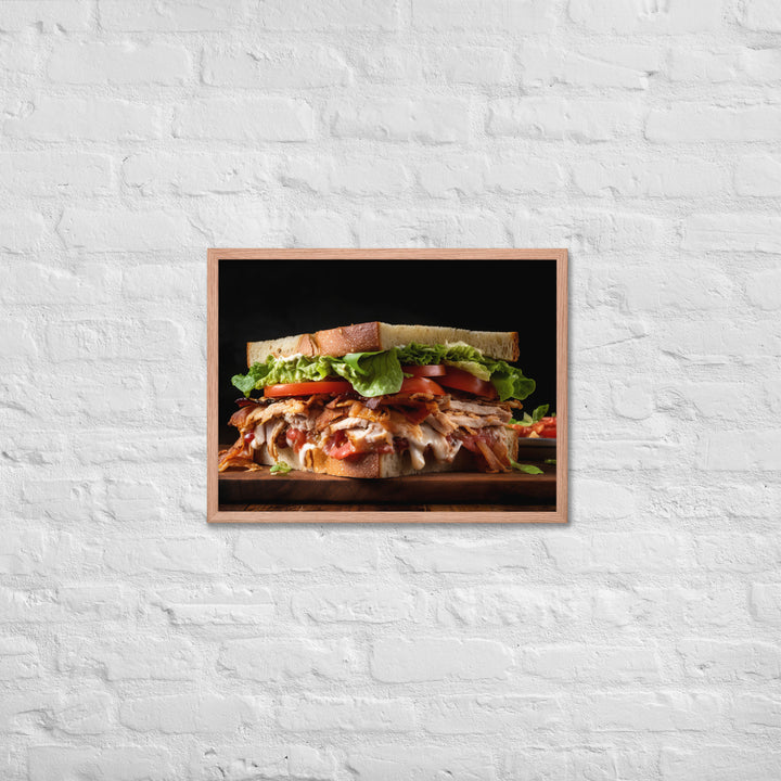 The Ultimate Club Sandwich Framed poster 🤤 from Yumify.AI