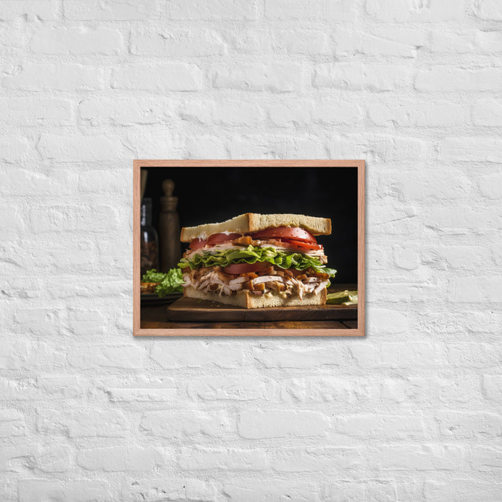 The Ultimate Club Sandwich Framed poster 🤤 from Yumify.AI