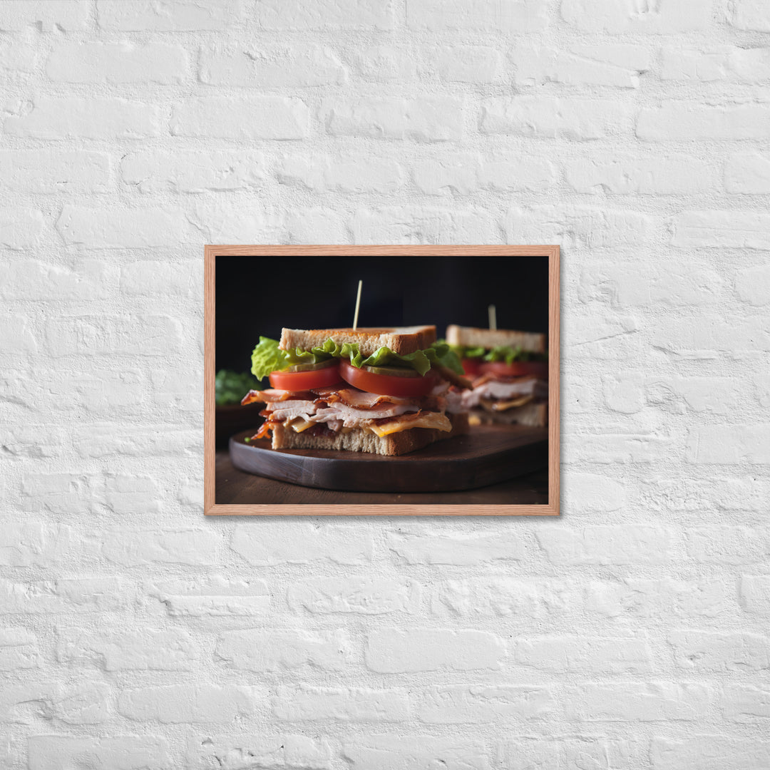 The Classic Club Sandwich Framed poster 🤤 from Yumify.AI