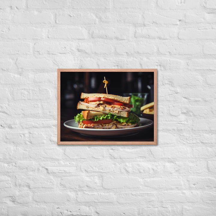The Classic Club Sandwich Framed poster 🤤 from Yumify.AI