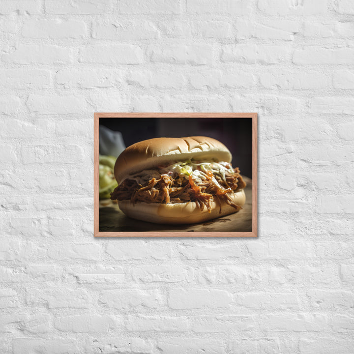 Pulled Pork Perfection Framed poster 🤤 from Yumify.AI