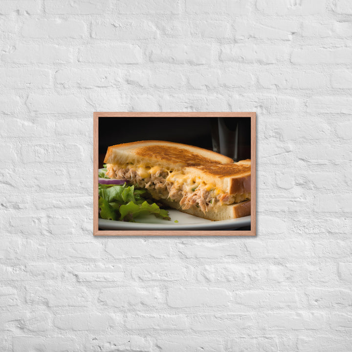 Mouthwatering Tuna Melt Framed poster 🤤 from Yumify.AI