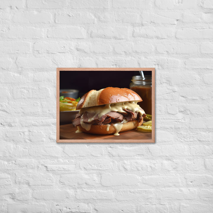 French Dip with Horseradish Mayo Framed poster 🤤 from Yumify.AI