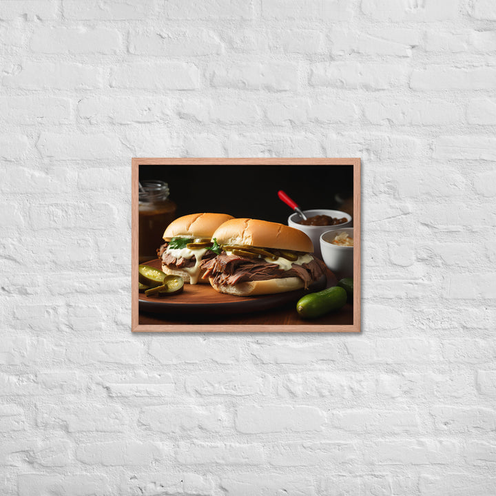 French Dip with Horseradish Mayo Framed poster 🤤 from Yumify.AI