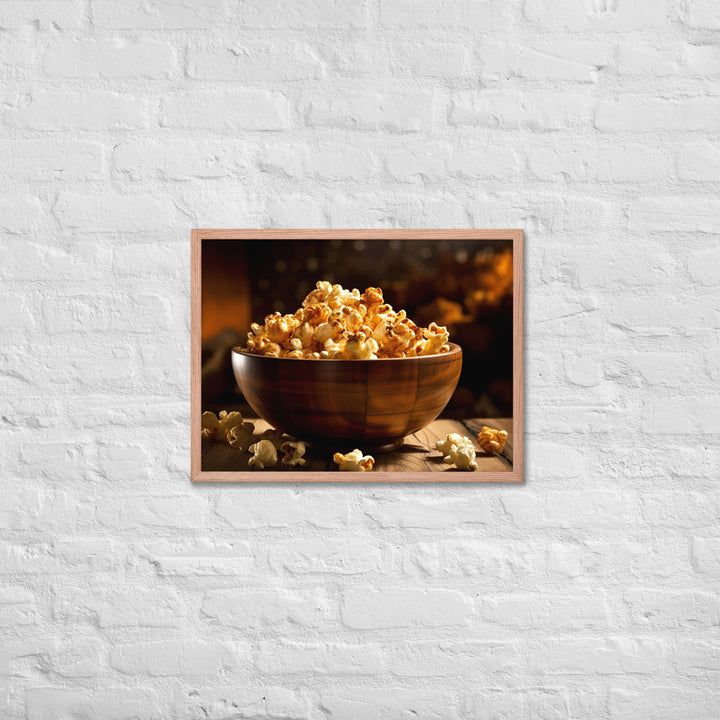 Spicy Popcorn Framed poster 🤤 from Yumify.AI