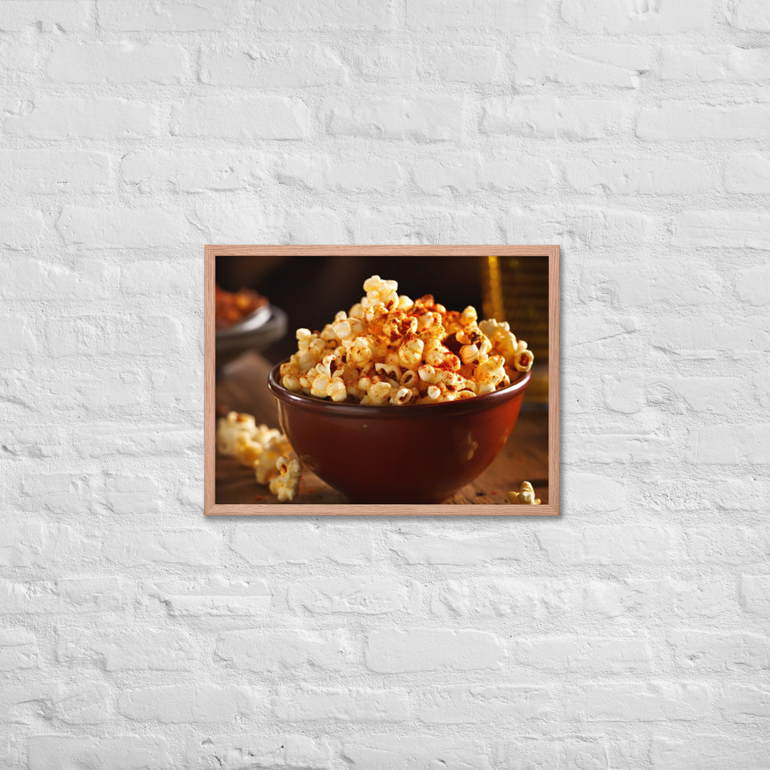 Spicy Popcorn Framed poster 🤤 from Yumify.AI