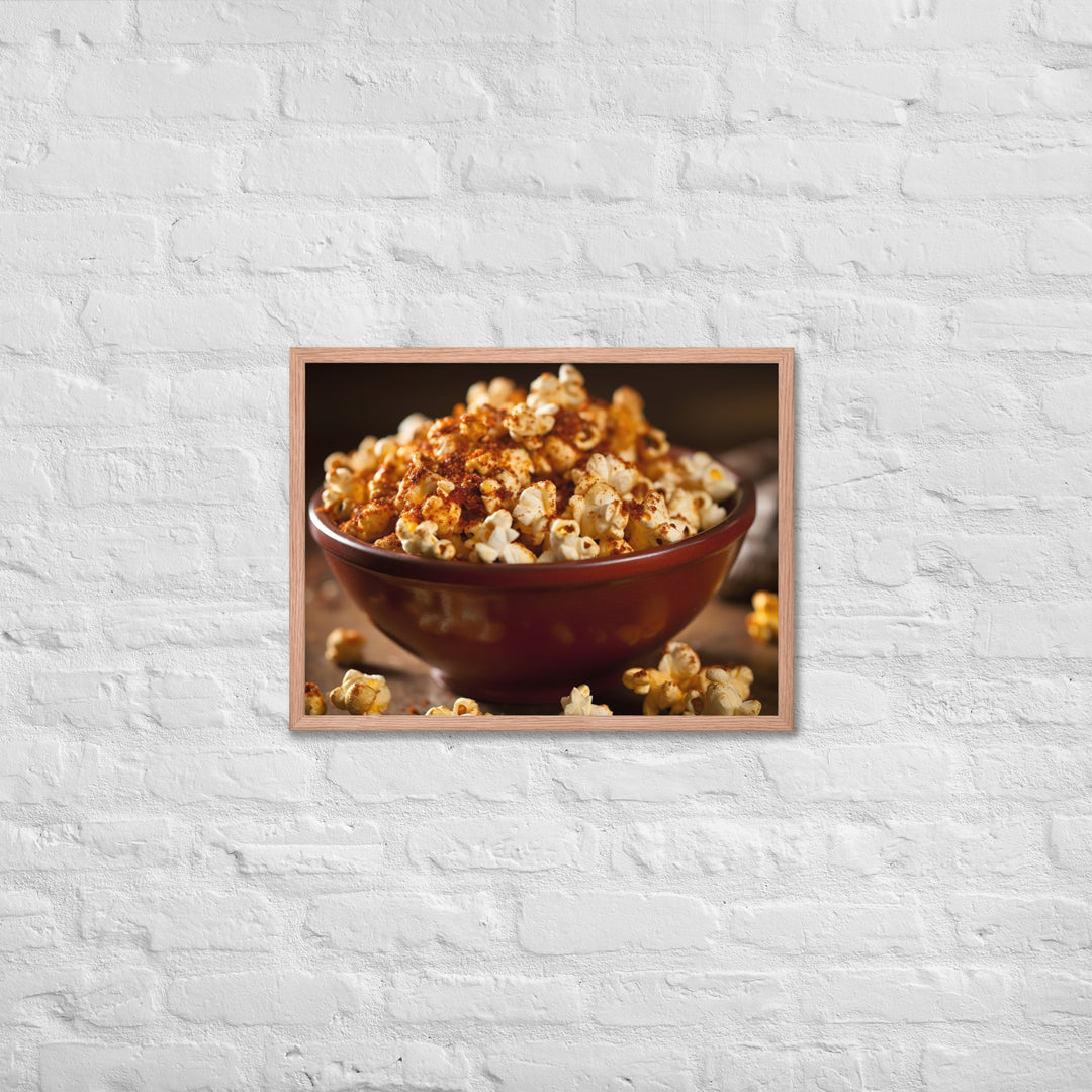 Spicy Popcorn Framed poster 🤤 from Yumify.AI