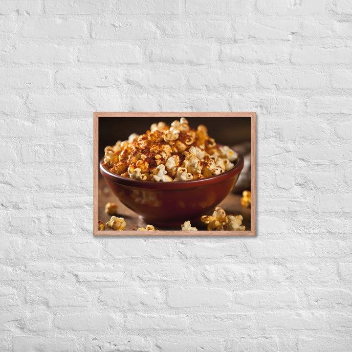 Spicy Popcorn Framed poster 🤤 from Yumify.AI