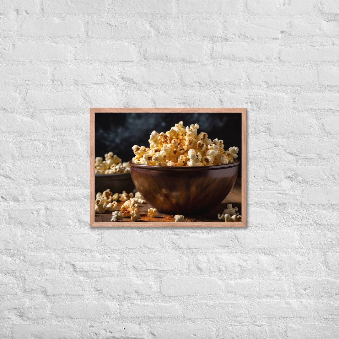 Garlic Parmesan Popcorn Framed poster 🤤 from Yumify.AI