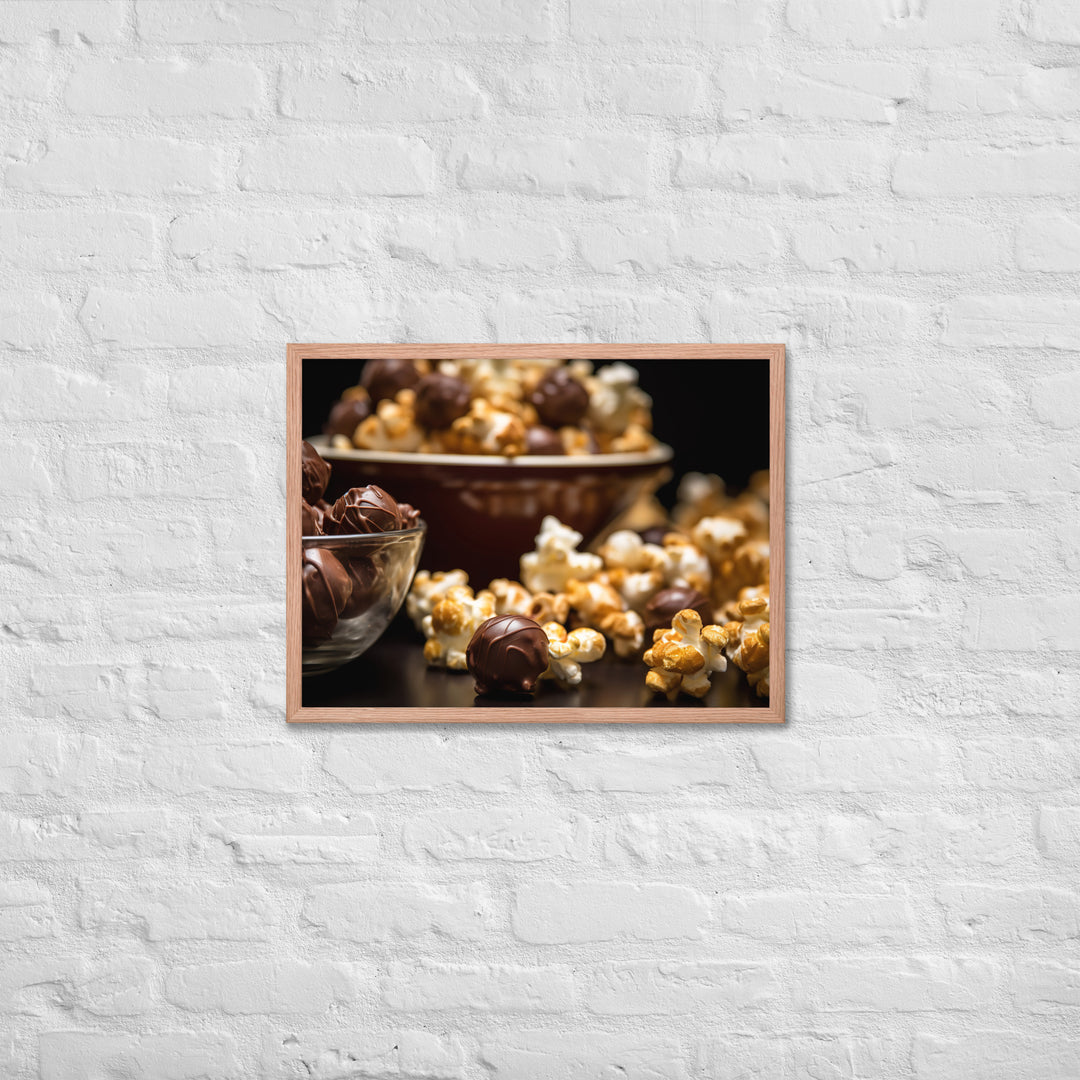 Chocolate Popcorn Framed poster 🤤 from Yumify.AI