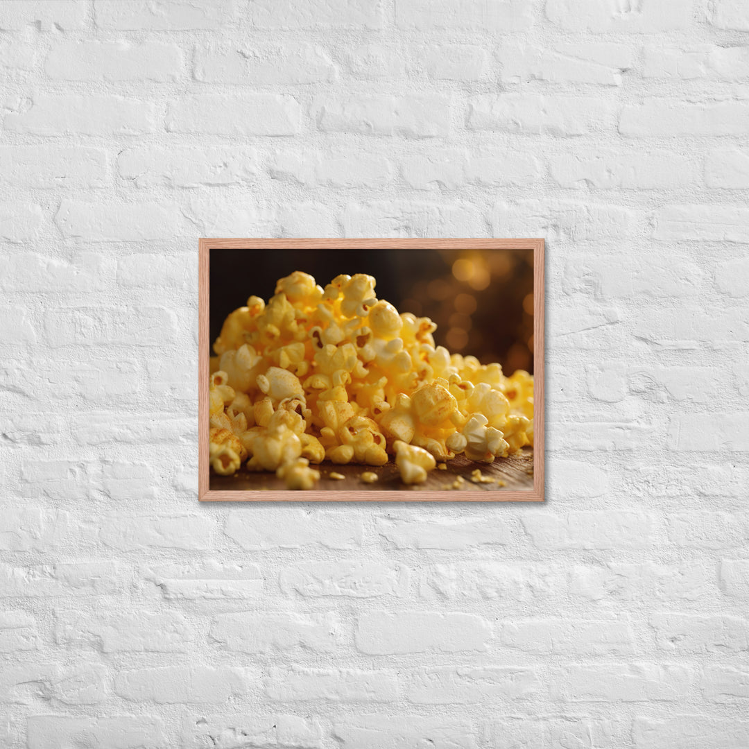 Cheese Popcorn Framed poster 🤤 from Yumify.AI