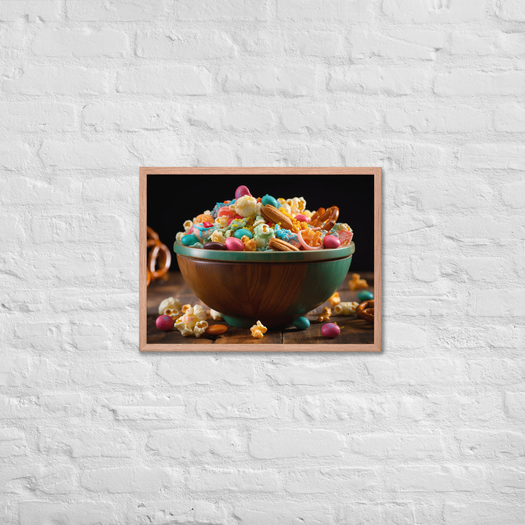 Popcorn Party Mix Framed poster 🤤 from Yumify.AI