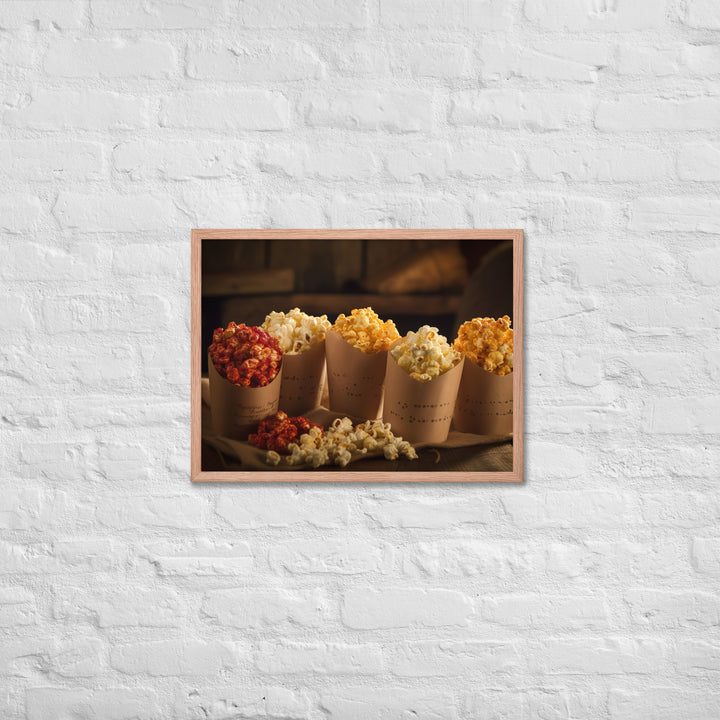 Gourmet Popcorn Trio Framed poster 🤤 from Yumify.AI