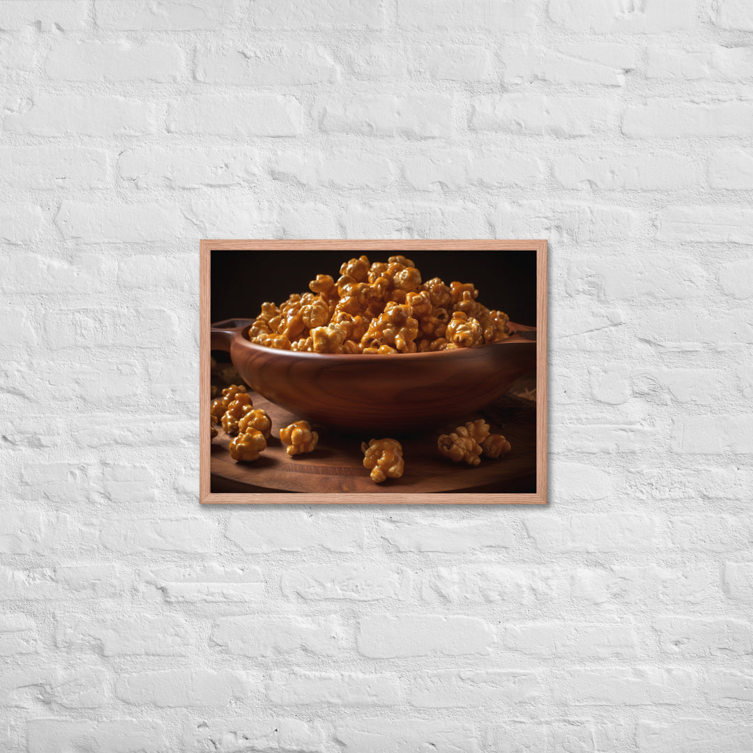 Caramel Popcorn Crunch Framed poster 🤤 from Yumify.AI