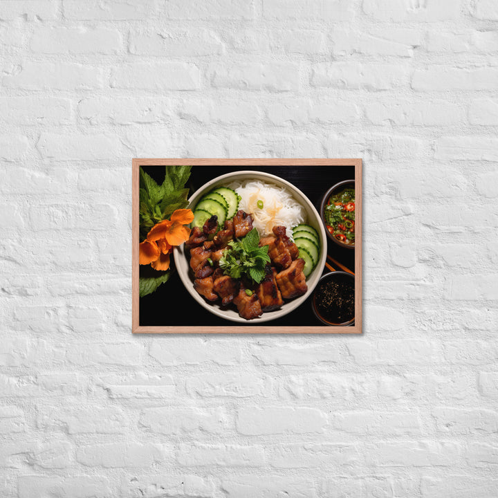 Bun Cha Framed poster 🤤 from Yumify.AI