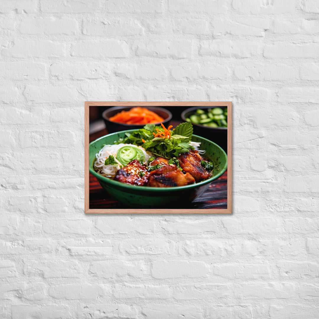 Bun Cha Framed poster 🤤 from Yumify.AI