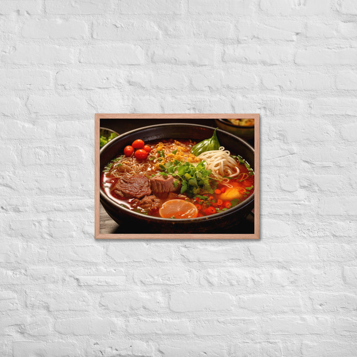 Bun Bo Hue Framed poster 🤤 from Yumify.AI