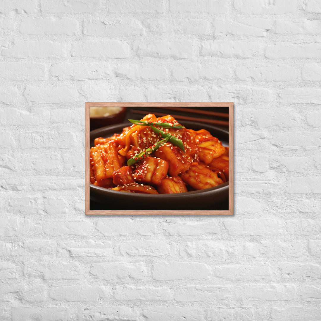 Tteokbokki Framed poster 🤤 from Yumify.AI