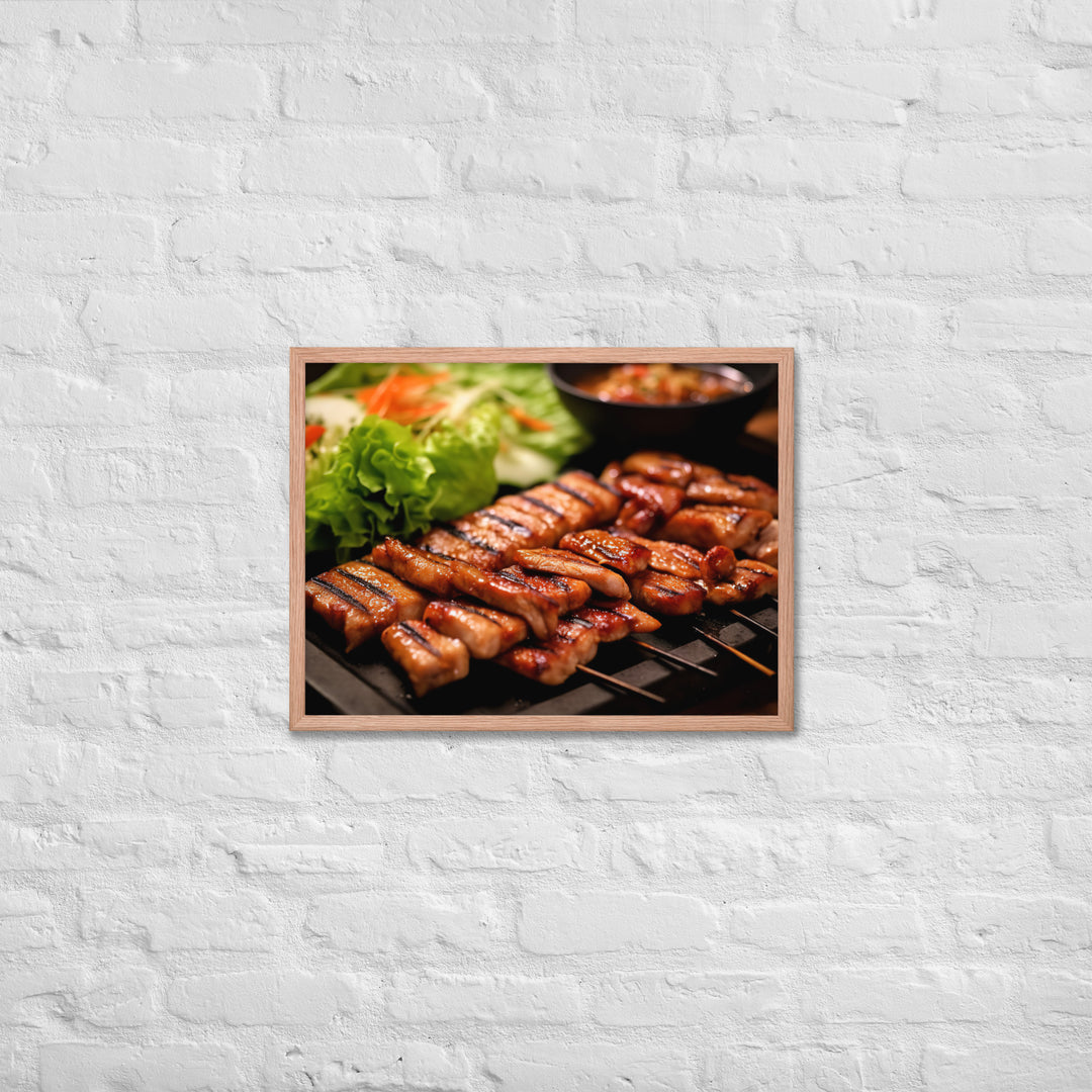 Samgyeopsal Framed poster 🤤 from Yumify.AI