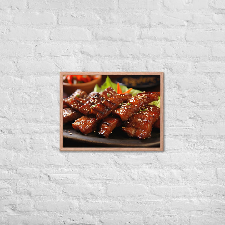 Korean BBQ Framed poster 🤤 from Yumify.AI