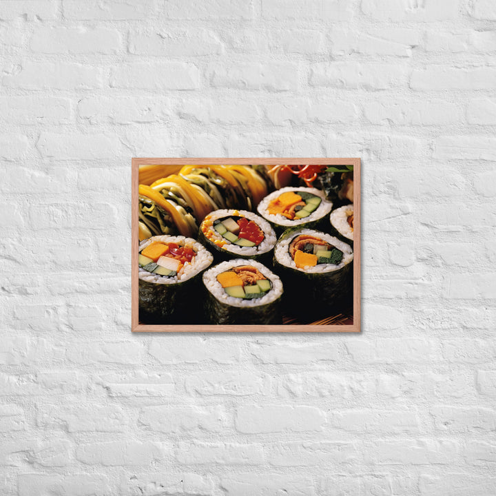 Kimbap Framed poster 🤤 from Yumify.AI