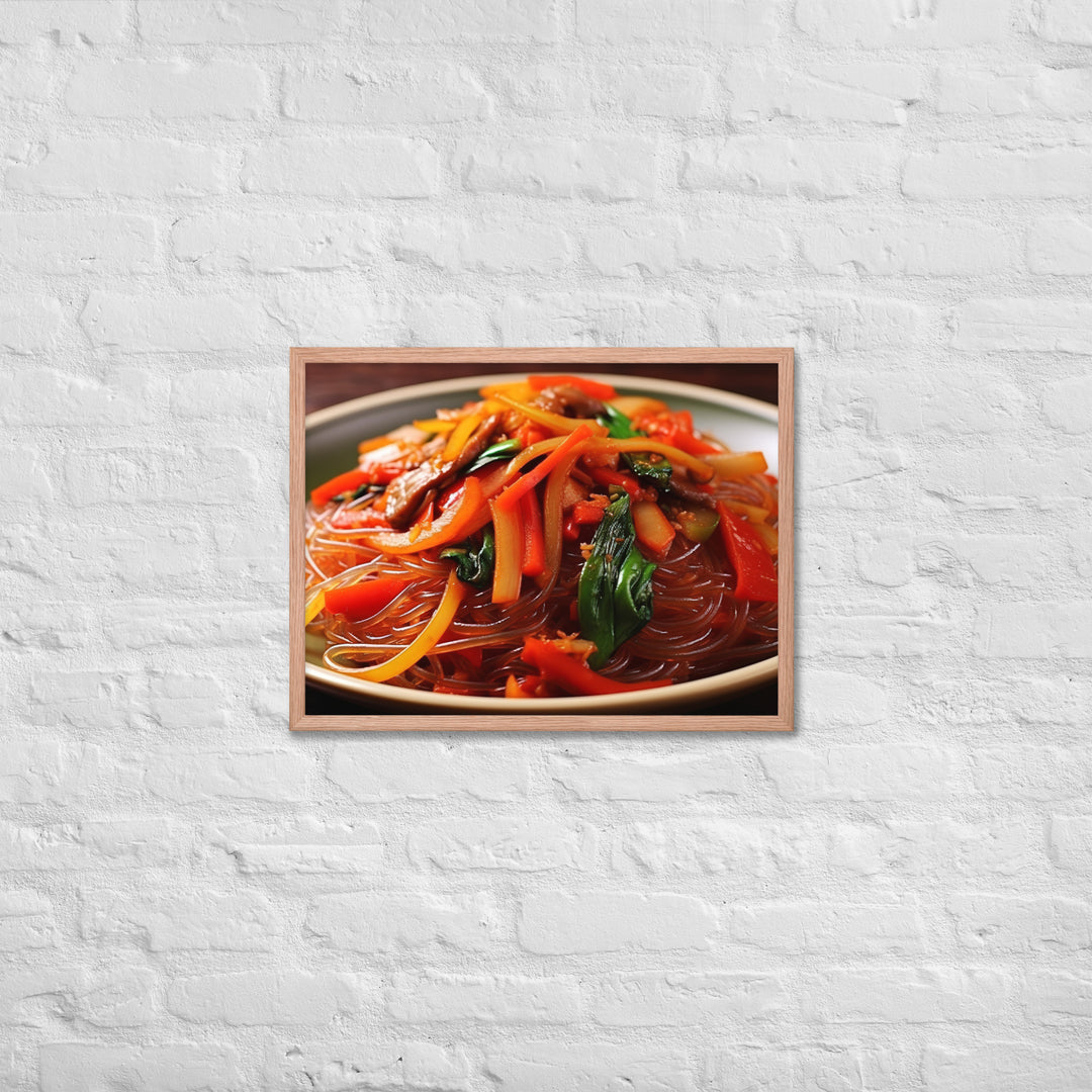 Japchae Framed poster 🤤 from Yumify.AI