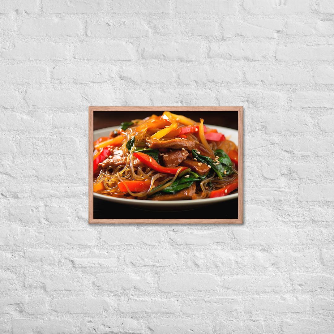 Japchae Framed poster 🤤 from Yumify.AI