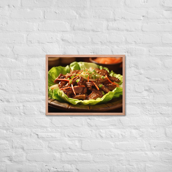 Bulgogi Framed poster 🤤 from Yumify.AI