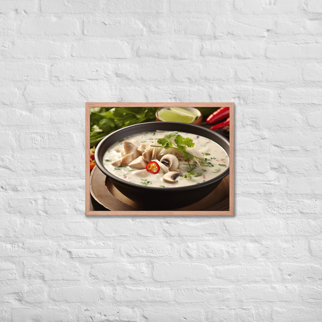 Tom Kha Gai Framed poster 🤤 from Yumify.AI