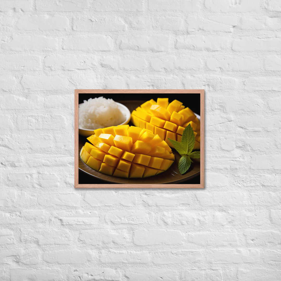 Mango Sticky Rice Framed poster 🤤 from Yumify.AI