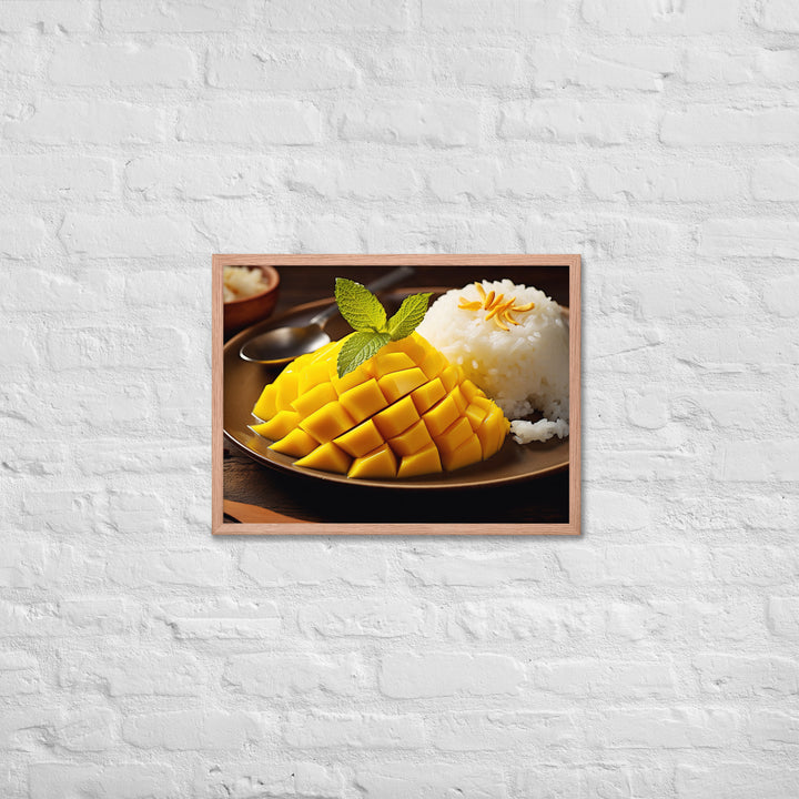 Mango Sticky Rice Framed poster 🤤 from Yumify.AI