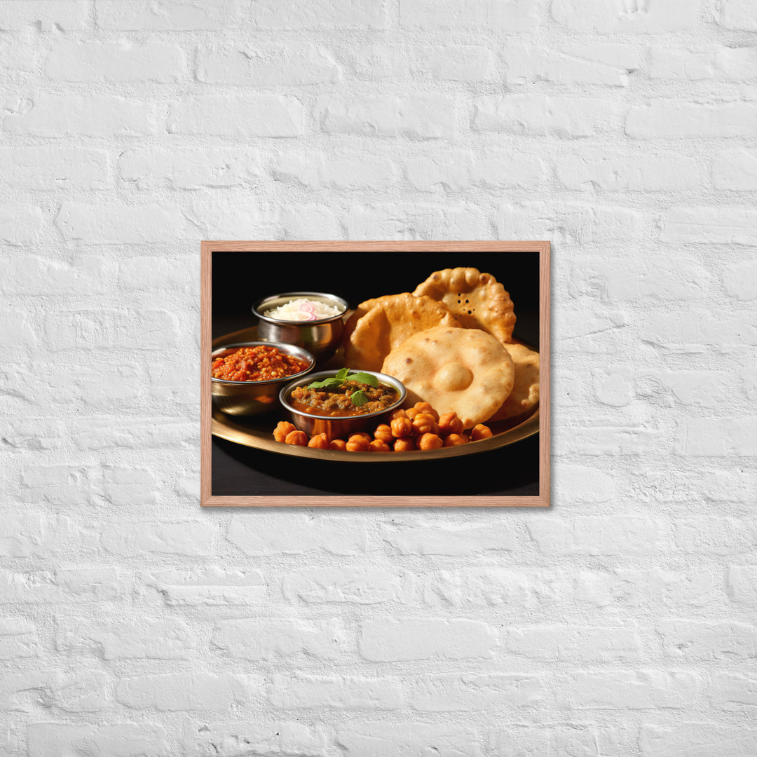 Chole Bhature Framed poster 🤤 from Yumify.AI