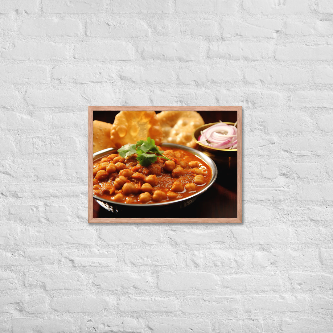 Chole Bhature Framed poster 🤤 from Yumify.AI