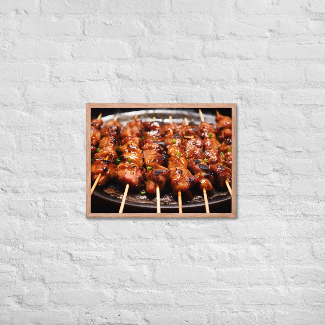 Yakitori Framed poster 🤤 from Yumify.AI