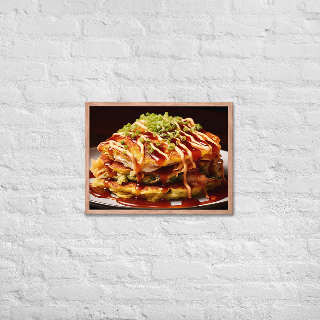 Okonomiyaki Framed poster 🤤 from Yumify.AI