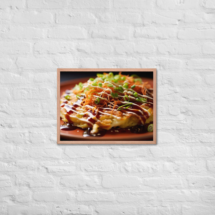 Okonomiyaki Framed poster 🤤 from Yumify.AI