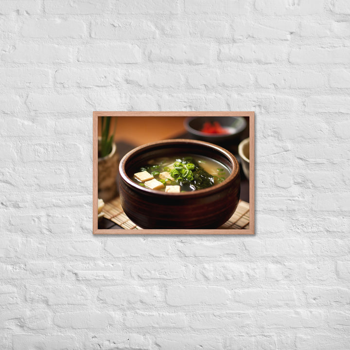 Miso Soup Framed poster 🤤 from Yumify.AI