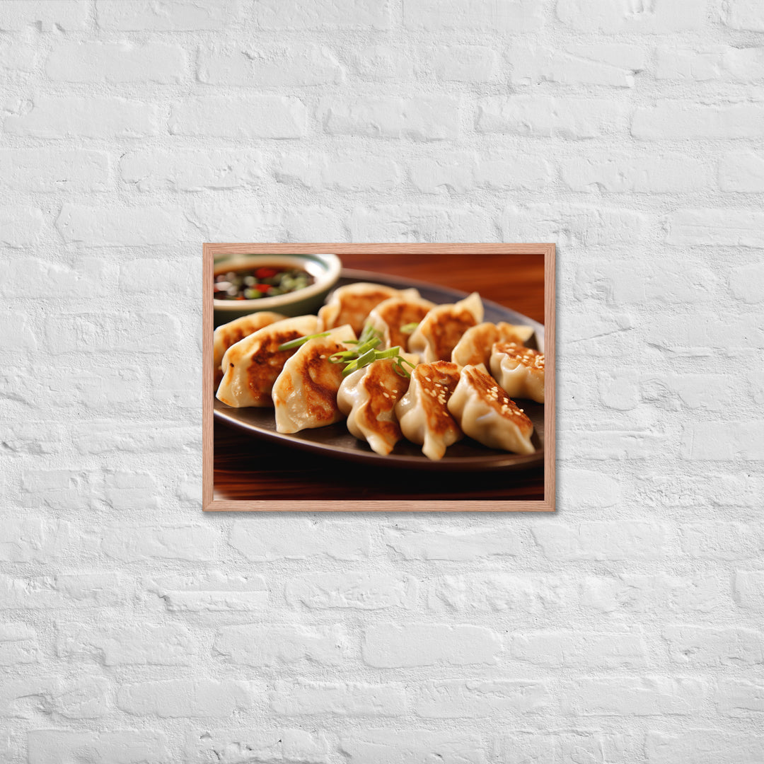 Gyoza Framed poster 🤤 from Yumify.AI