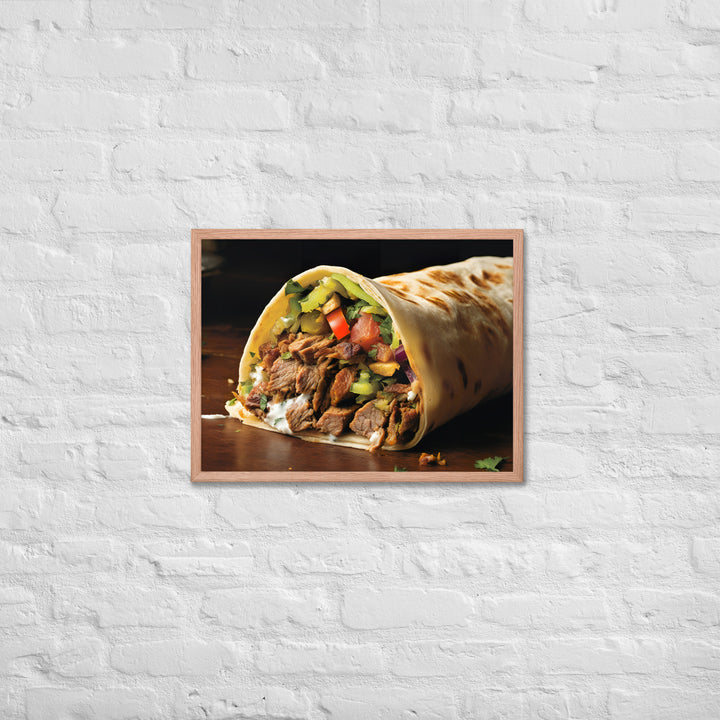 Mixed Shawarma Framed poster 🤤 from Yumify.AI