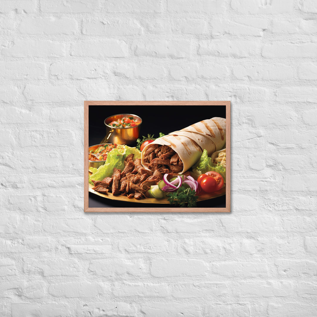 Mixed Shawarma Framed poster 🤤 from Yumify.AI