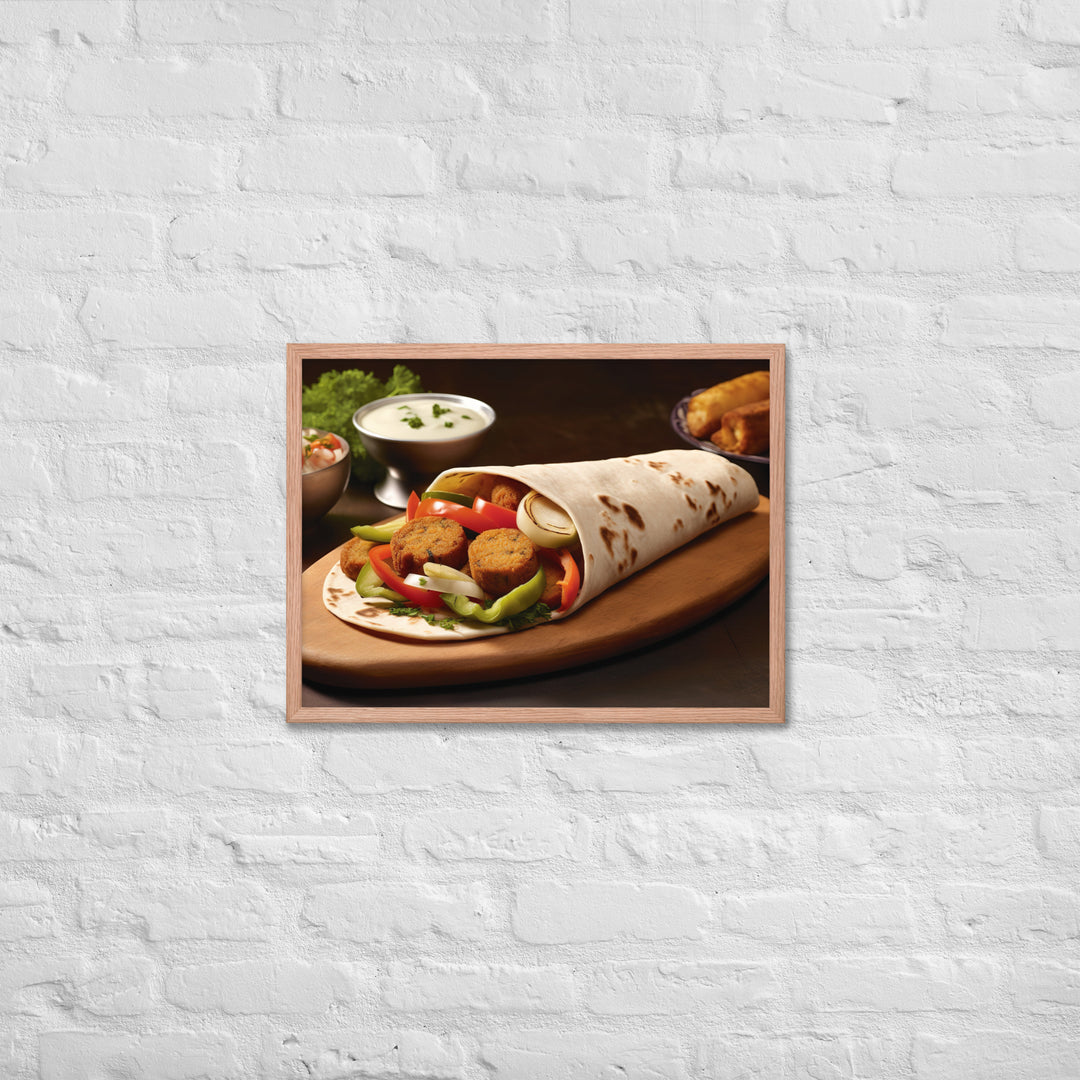 Falafel Shawarma Framed poster 🤤 from Yumify.AI