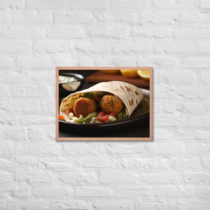 Falafel Shawarma Framed poster 🤤 from Yumify.AI