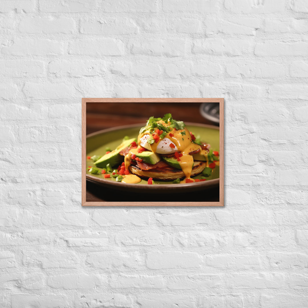 Southwest Eggs Benedict Framed poster 🤤 from Yumify.AI