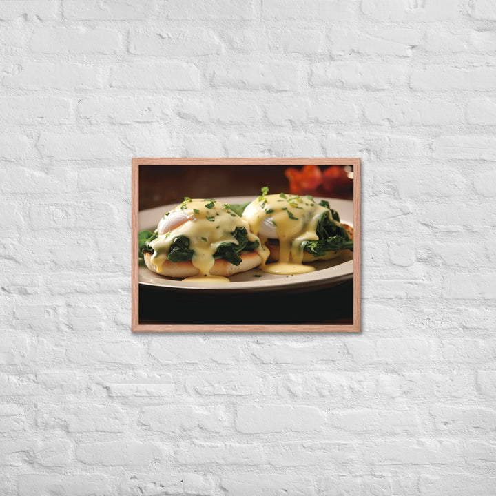 Florentine Eggs Benedict Framed poster 🤤 from Yumify.AI