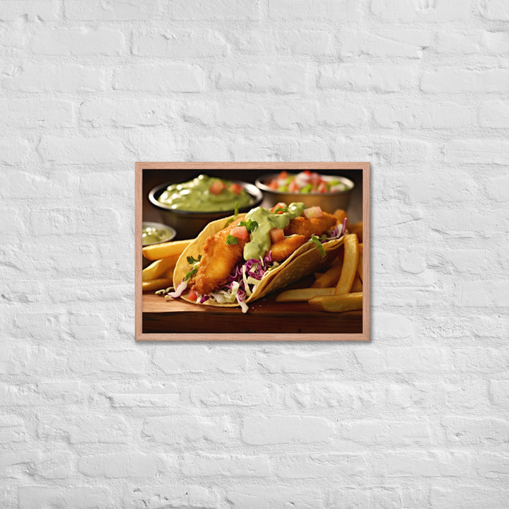 Fish Tacos and Chips Framed poster 🤤 from Yumify.AI