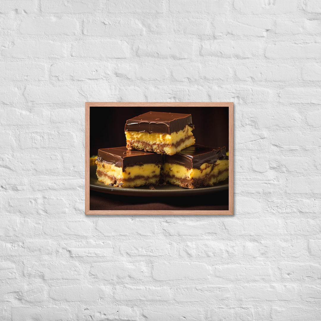 Nanaimo Bars Framed poster 🤤 from Yumify.AI